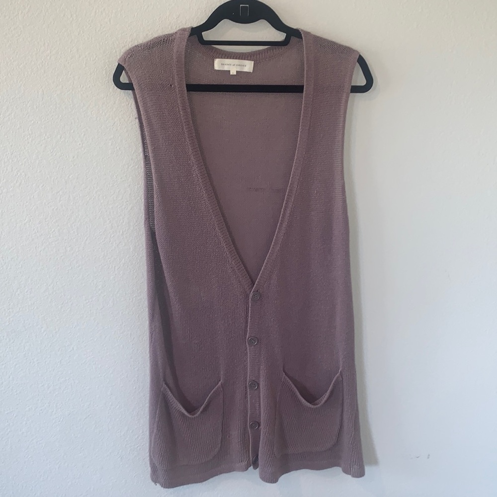 Shades of Greige Sleeveless Cartigan